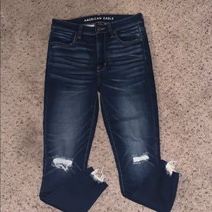 EUC AE Super High Rise Jegging 6 Short